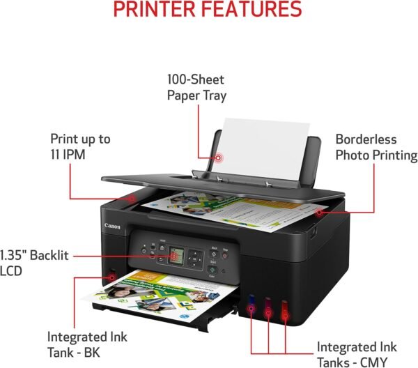 Canon MegaTank All-in-One Wireless Inkjet Printer - Image 3