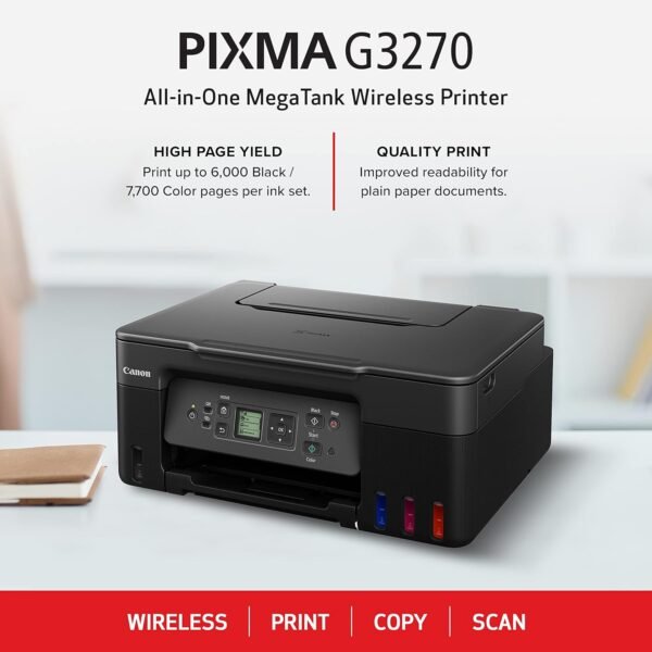 Canon MegaTank All-in-One Wireless Inkjet Printer - Image 4