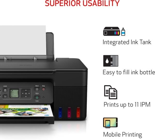 Canon MegaTank All-in-One Wireless Inkjet Printer - Image 7