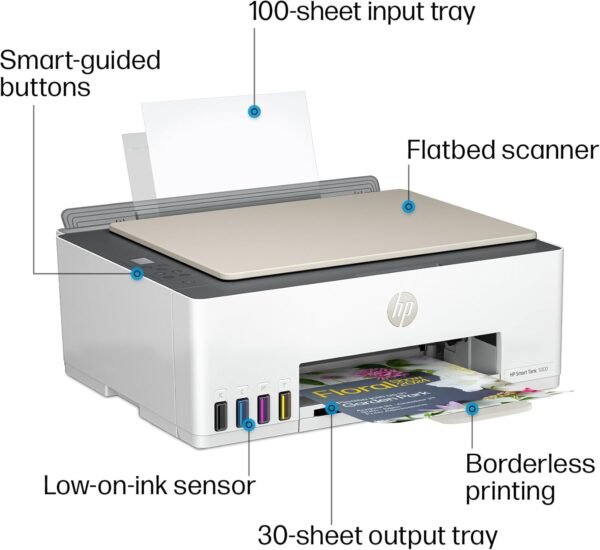 HP Smart-Tank 5000 Wireless All-in-One Ink-Tank Printer - Image 2